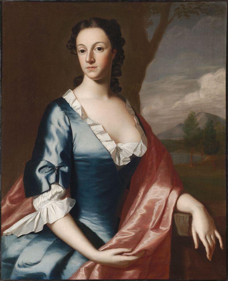 Retrato de Susannah Speakman Inman por Robert Feke, óleo sobre tela