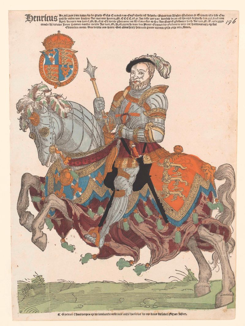 Portrait of Henry VIII by Hans Liefrinck, oil painting