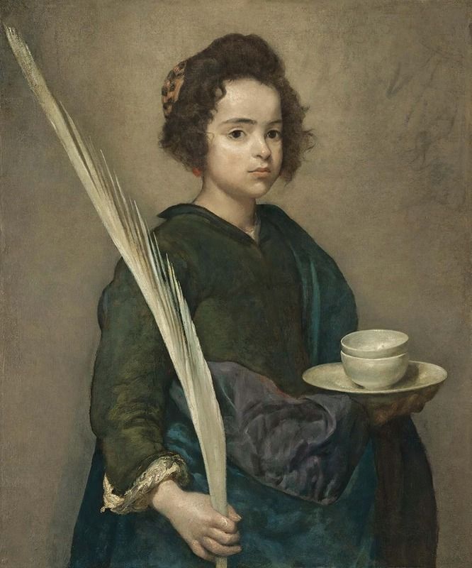 Saint Rufina by Diego Velázquez, oil on canvas, features a saint illuminated by soft light.