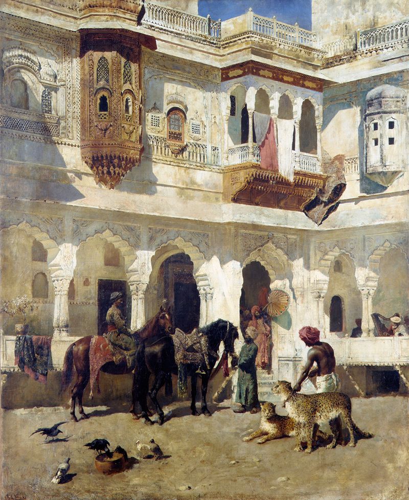 The Rajah Starting on a Hunt, Mughal artwork by Edwin Lord Weeks