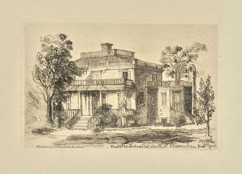 Front of the Joshua Hett Smith House, oil on canvas by William Henry Wallace