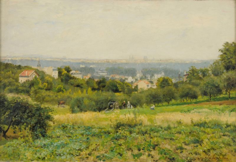Les Hauteurs de Meudon, óleo sobre tela de Stanislas Lépine