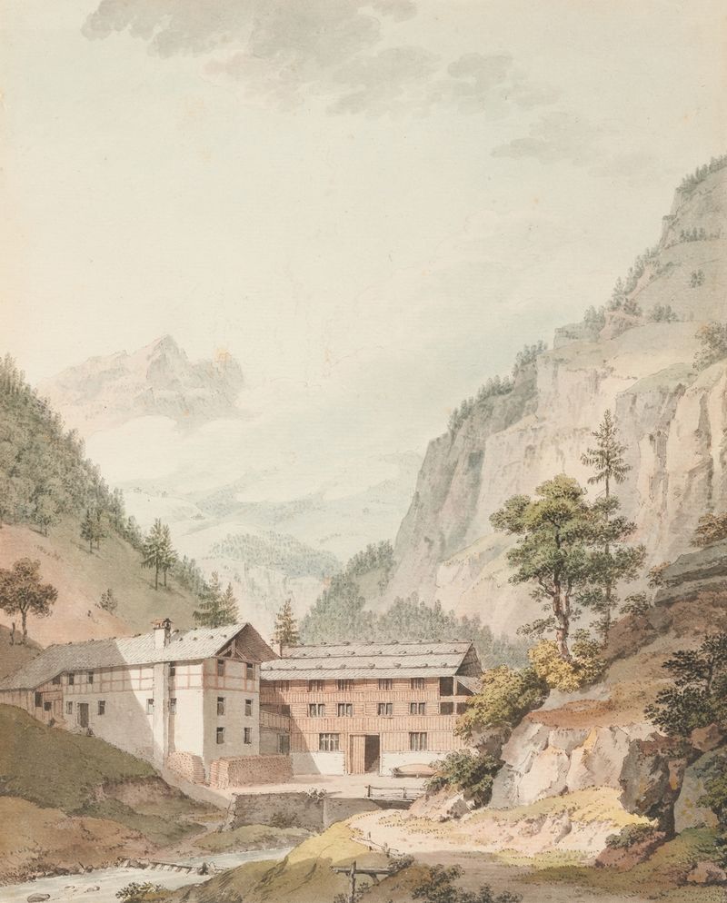 Arquitetura rococó em Bad Weissenburg de Johann Ludwig Aberli