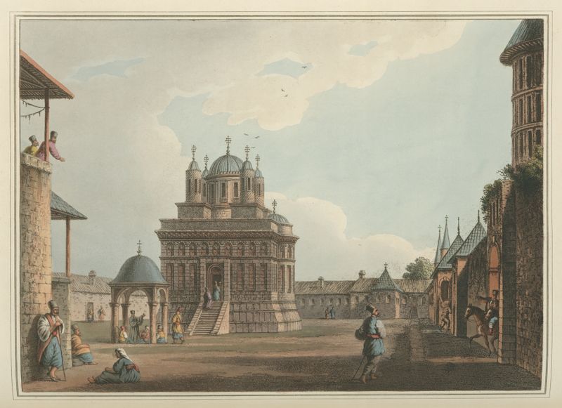 Igreja e Convento de Santa Maria de Luigi Mayer, pintura a óleo