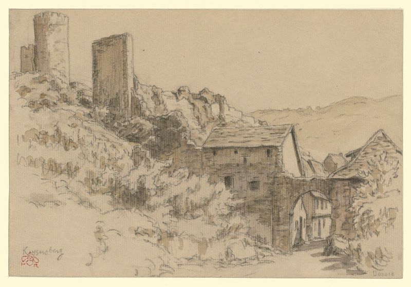 Kaysersberg by Henri Rivière, depicting a tranquil village landscape in soft light.