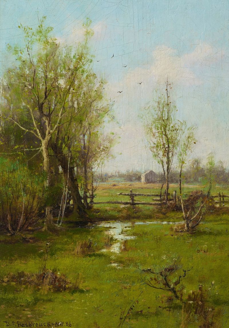 Springtime Near Kingston, New York, óleo sobre lienzo de Dubois Fenelon Hasbrouck