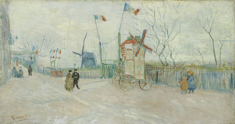 Landscape of Impasse des Deux Frères by Vincent van Gogh, oil on canvas