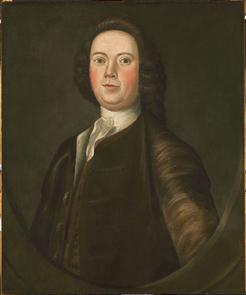 Portrait of Henry Gibbs by John Greenwood, oil on canvas, highlighting intricate light and texture.