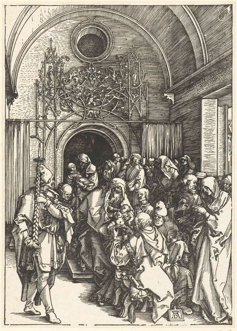 Circuncisão de Cristo, gravura em papel de Albrecht Dürer