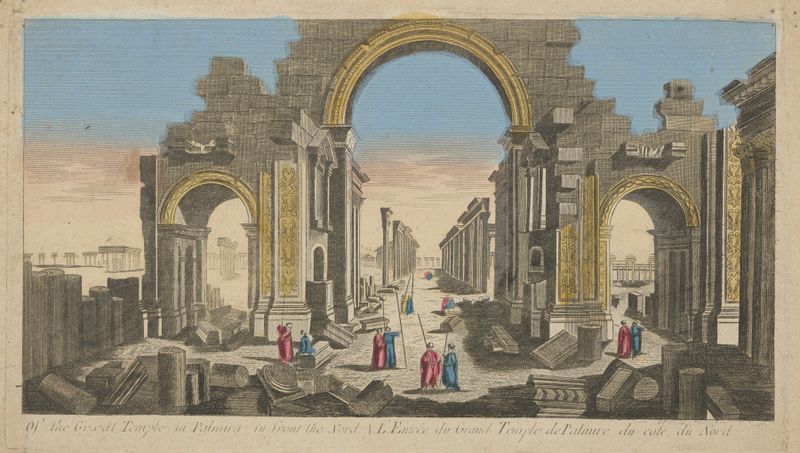 A Entrada do Grande Templo de Palmira, Neoclassicismo, Artista Desconhecido