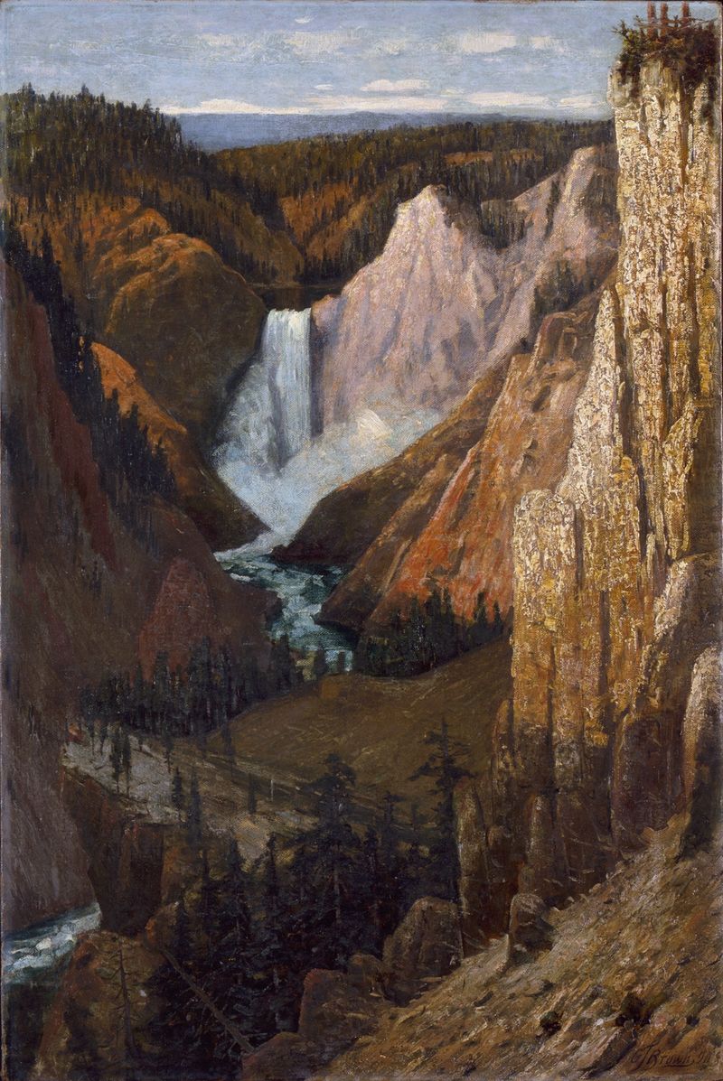 View of the Lower Falls, óleo sobre tela de Grafton Tyler Brown