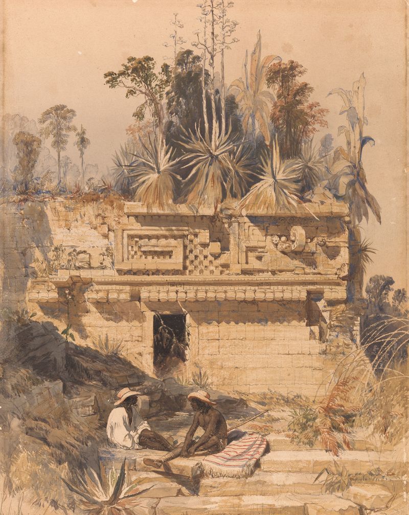 Ruins at Sabachtsche de Frederick Catherwood, meio desconhecido