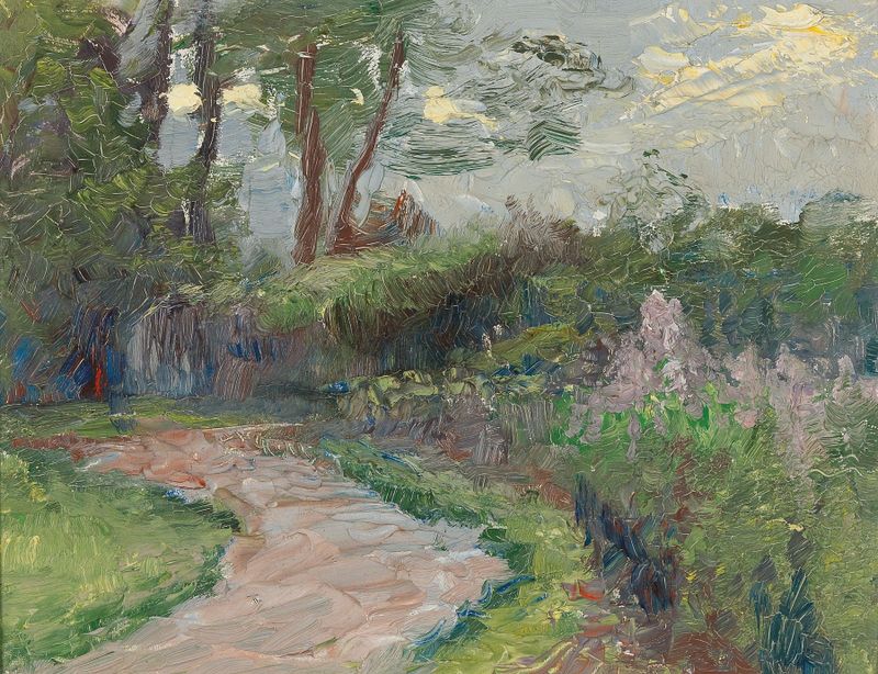 Path in the Park by Olga Wisinger-Florian, impressionism, landscape