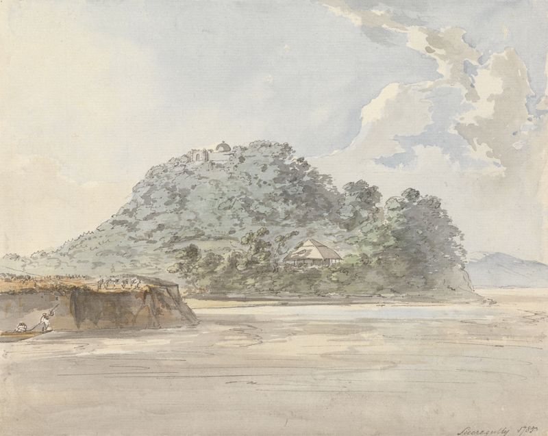 Obra figurativa de Samuel Davis, 1785, que muestra luz y sombra.
