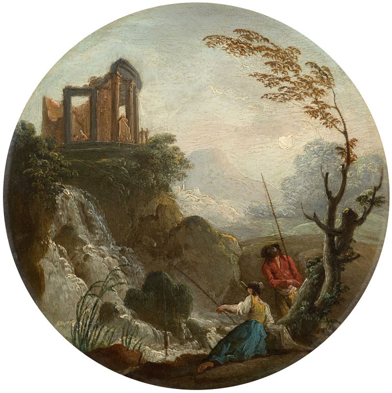 Fishing couple de Charles-François Lacroix, meio desconhecido