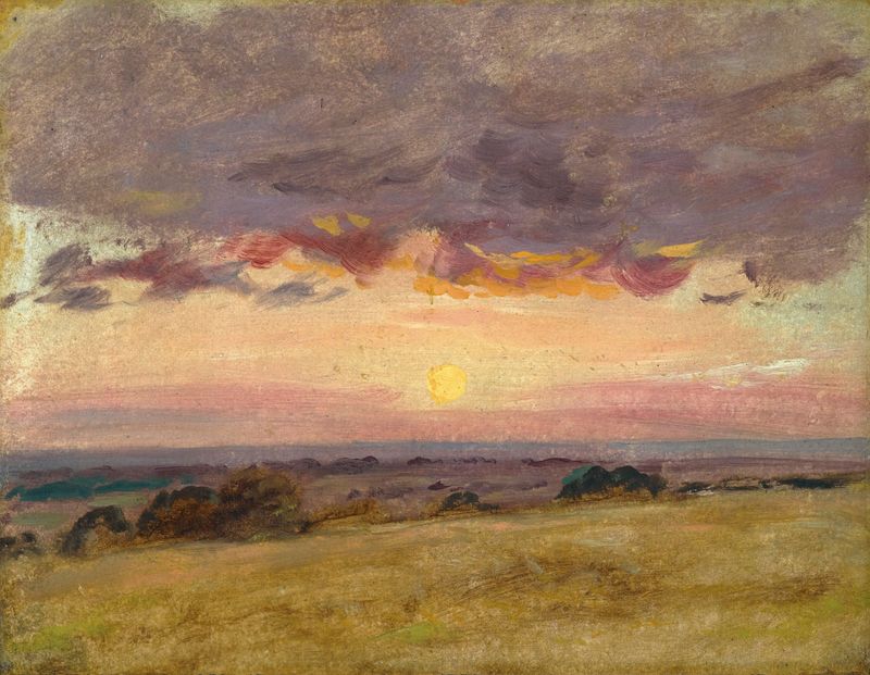 Paisaje con nubes de tormenta, óleo sobre lienzo de John Constable