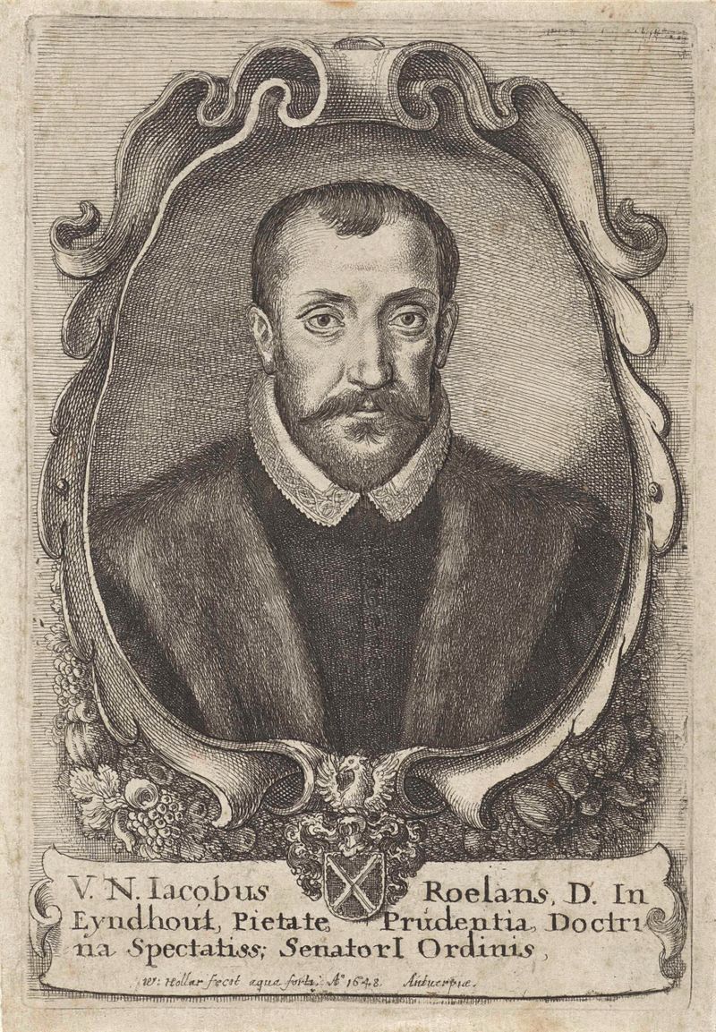 Gravura de Jacob Roelants por Wenceslaus Hollar