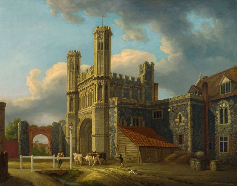 St. Augustine’s Gate en acuarela de Michael Angelo Rooker