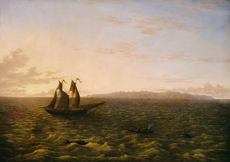 Paisaje de The Island of Madeira por John Glover, óleo sobre lienzo