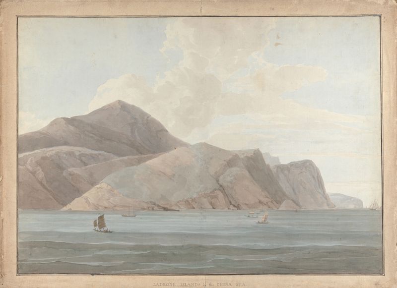 Ladrone Islands in the China Sea by Samuel Davis, oil on canvas
