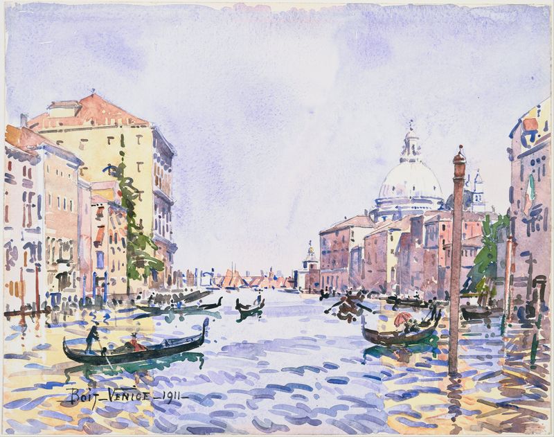 Tarde no Grande Canal de Veneza, óleo de Edward Darley Boit