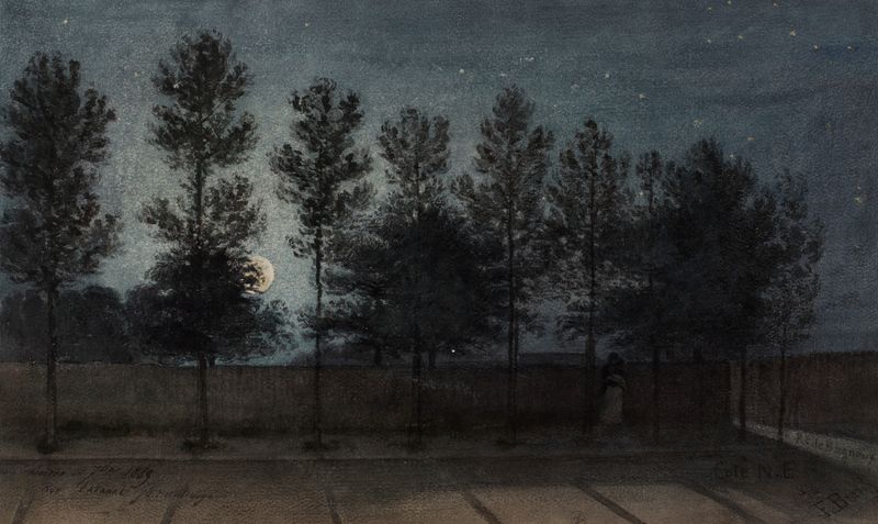 Vue de la rue Lakanal au Grand-Montrouge en 1889, oil on canvas by Félix Brard