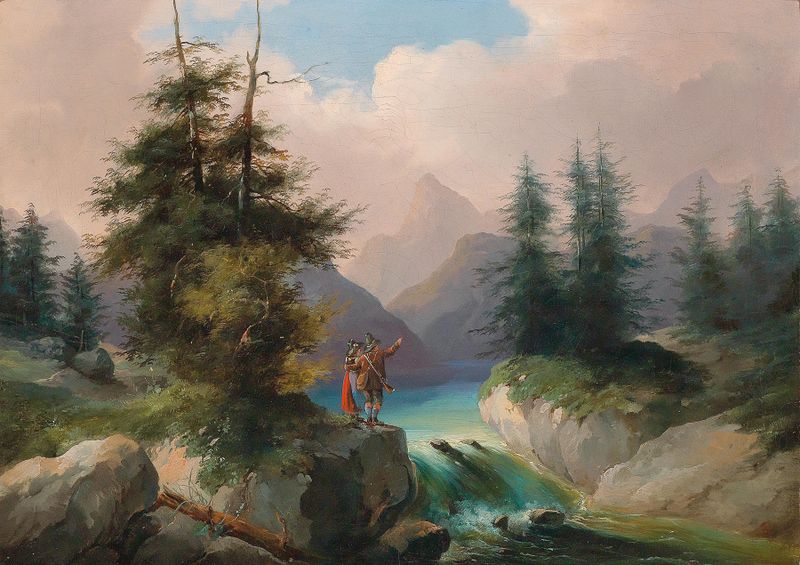 Abstract artwork by Gustav Barbarini, featuring soft hues and serene atmosphere.