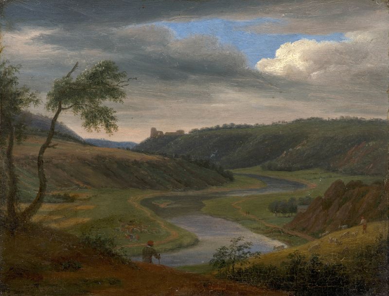 Landscape representing the Meuse, Rococo style, by Elisabeth Louise Vigée Le Brun