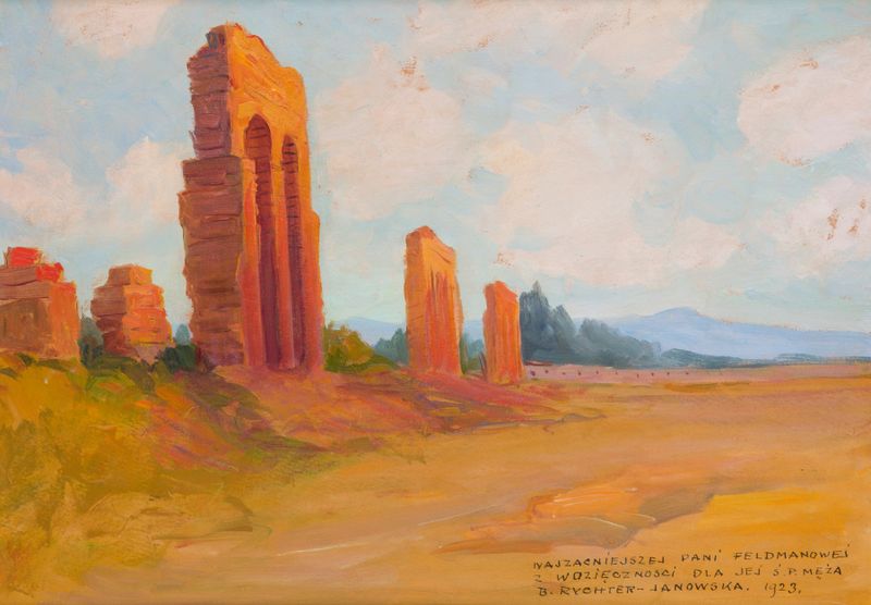 Greek ruins in Post-Impressionism by Bronisława Janowska-Rychter