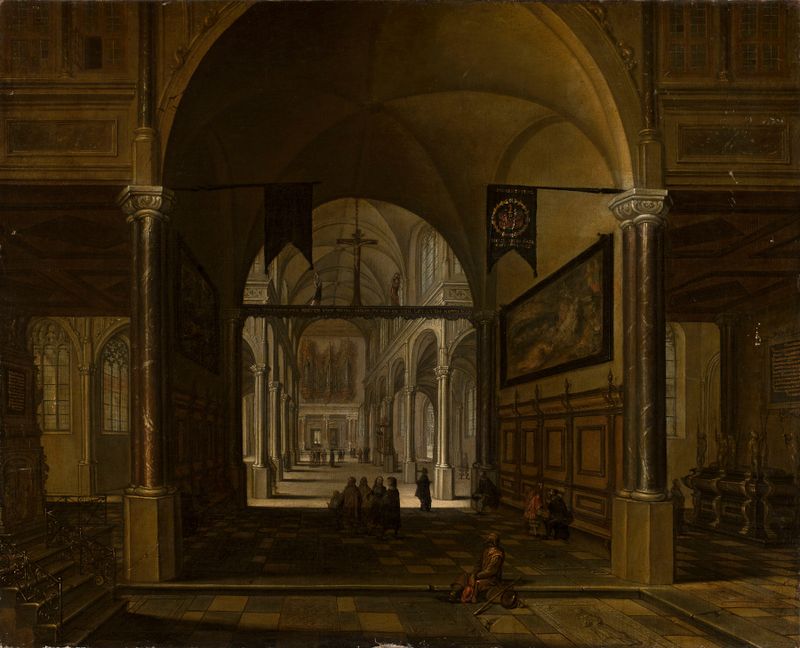 Interior de la iglesia de Anton Günther Gheringh, estilo barroco