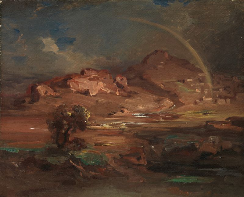 The Cemetery at Pronoia near Nauplia, oil on canvas by Carl Rottmann