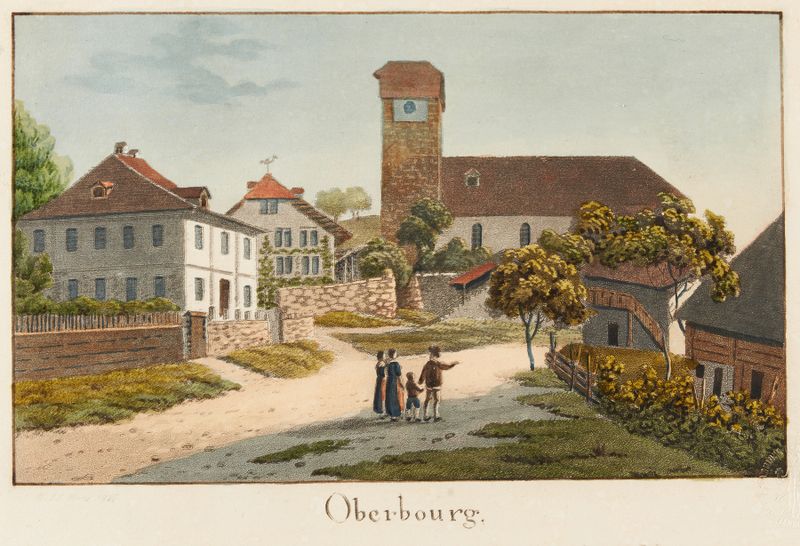 Oberbourg de Jakob Samuel Weibel, expressionismo, figura solitária em uma paisagem desolada