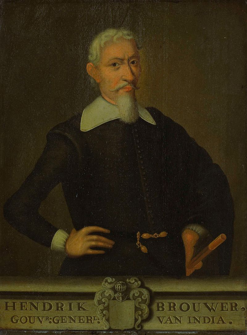 Retrato de Hendrik Brouwer, óleo sobre painel, artista desconhecido