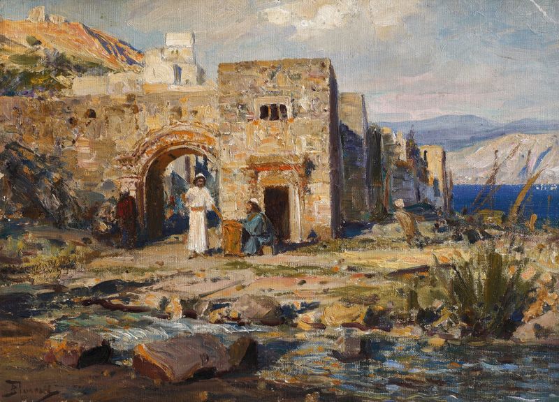 The Apostle Matthew, oil on canvas by Vasily Dmitrievich Polenov, depicting a contemplative figure.