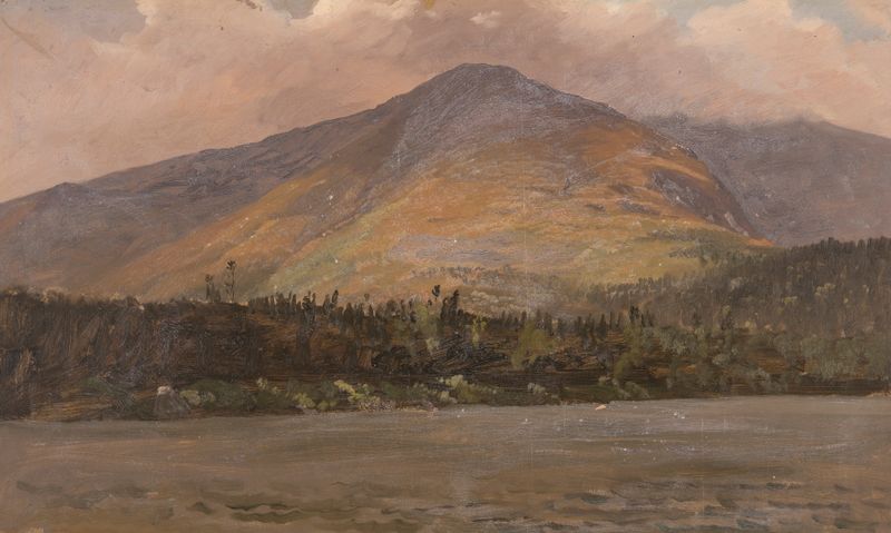 Mt. Katadhin, pintura a óleo de Frederic Edwin Church, apresentando Pomola e a Grande Bacia