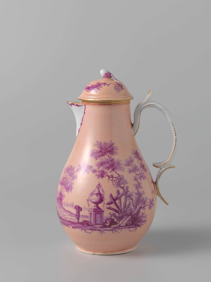 Servicio de café y té de porcelana de Manufacture Oud-Loosdrecht