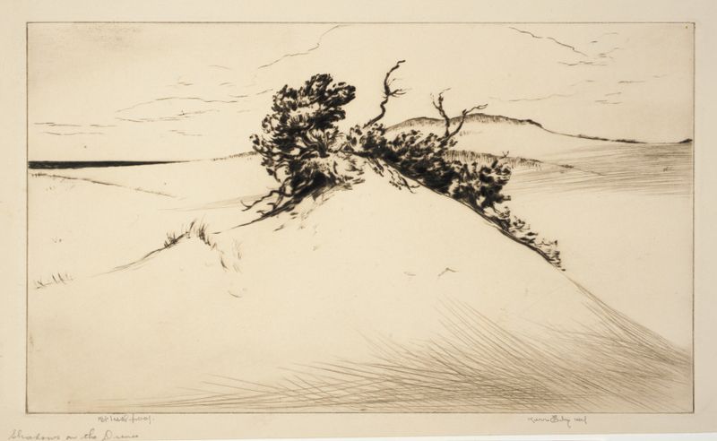 Landscape with dunes and shadows, Modernism by Kerr Eby