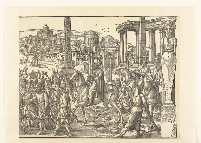 Historical procession on paper by Pieter Coecke van Aelst
