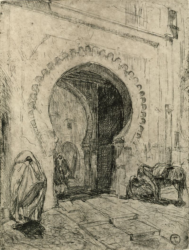 Gate in Tangier by Henry Ossawa Tanner, medium unknown