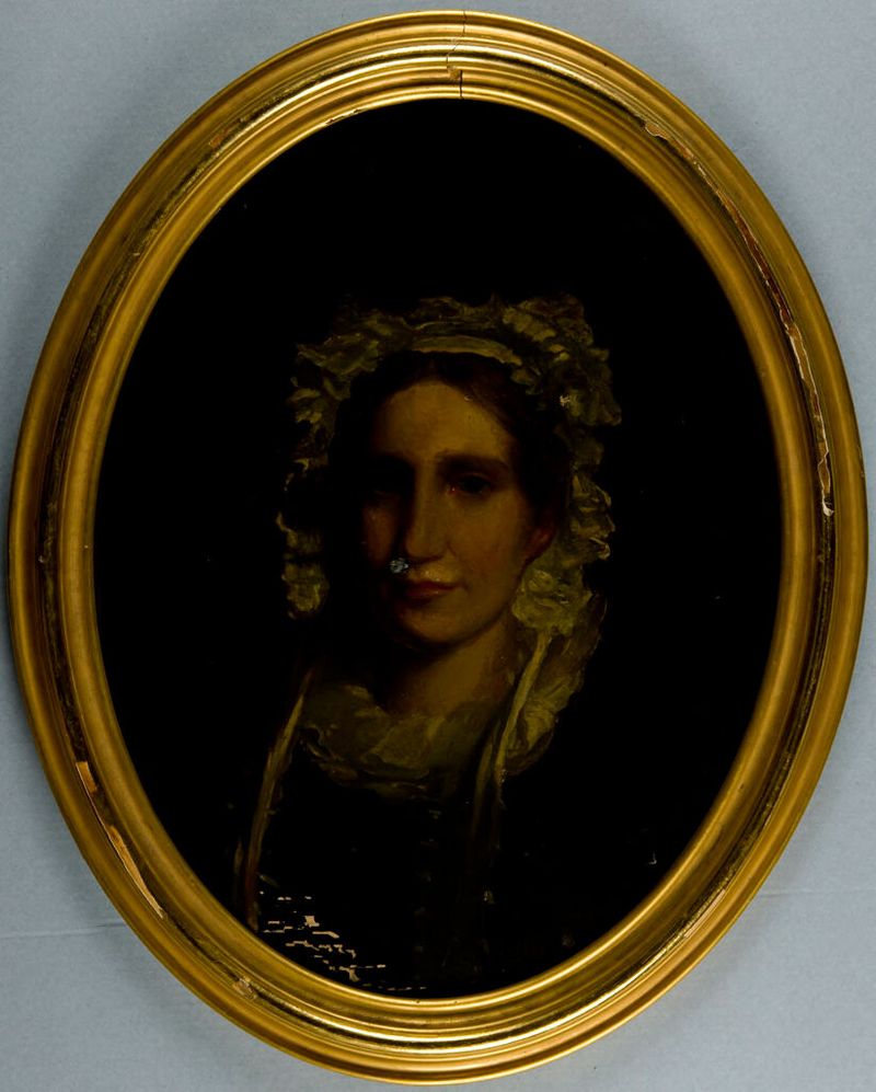 Retrato de Sarah Alden Bradford Ripley, óleo sobre tela de Theodora Willard Thayer