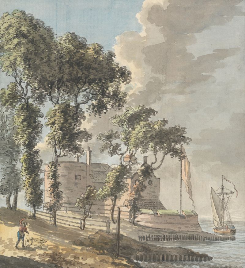 Cowes Castle, Isle of Wight de John Inigo Richards, pintura al óleo
