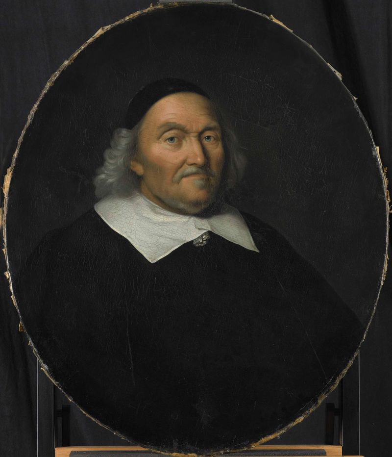 Portrait of Hendrik Nobel, oil painting by Pieter van der Werff, featuring a man in an embroidered collar.