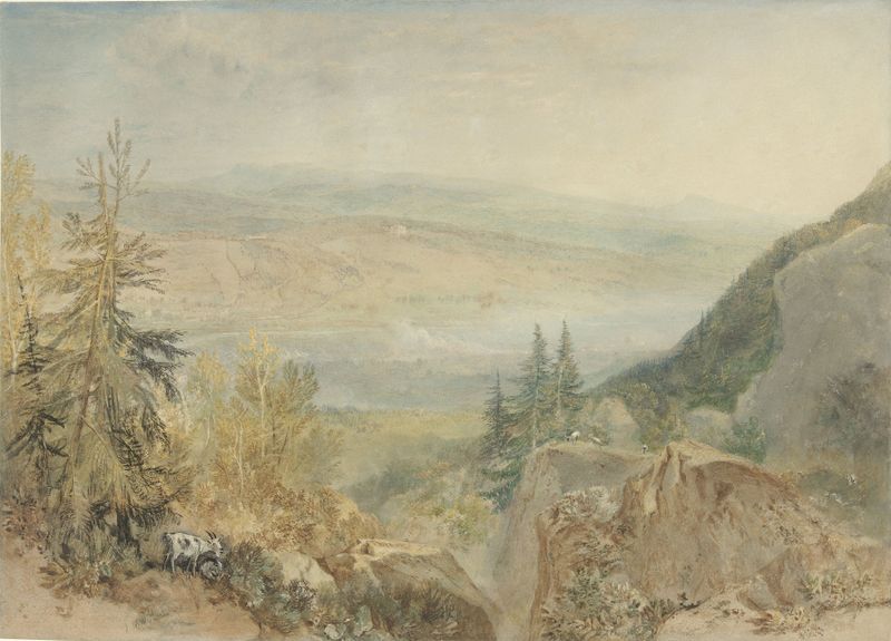Paisagem de Farnley Hall em Yorkshire por Joseph Mallord William Turner, pintura a óleo