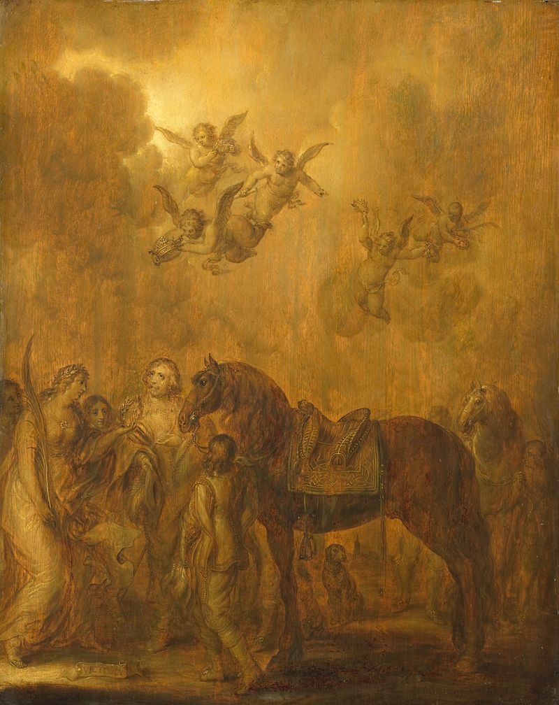 Allegory of the Stadtholdership of Prince Frederick Henry, oil on panel by Adriaen Pietersz van de Venne