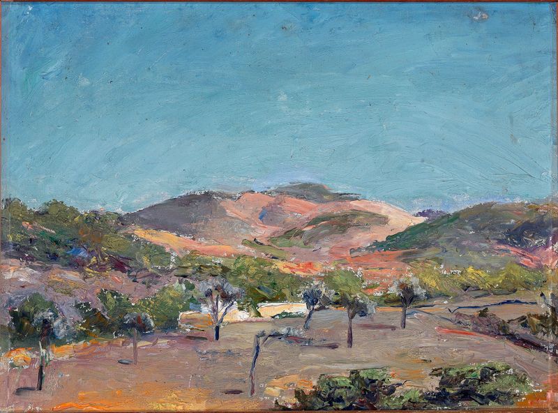 Landscape featuring trees and nature by Eleanor Harris, medium unknown