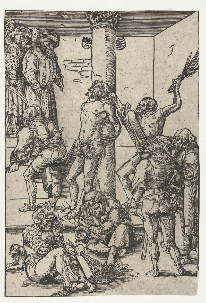 Escena religiosa que representa el sufrimiento de Cristo, papel de Lucas Cranach (I)