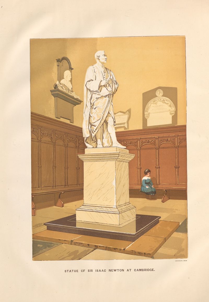Estatua de bronce de Sir Isaac Newton por Charles Knight