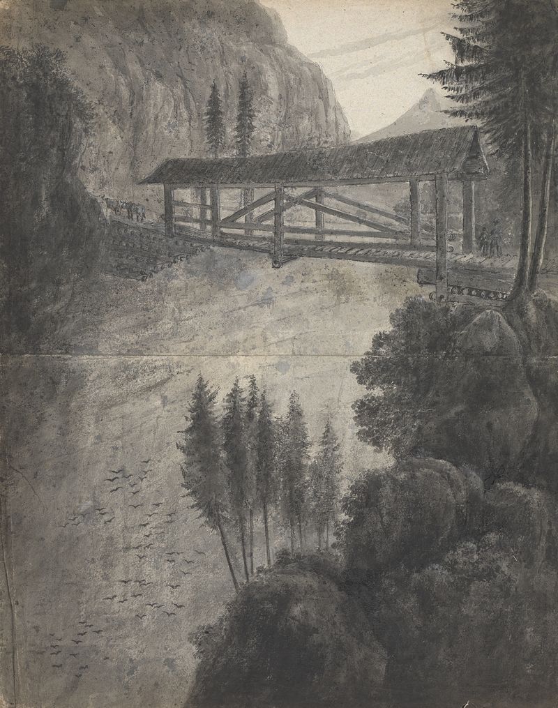 Paisagem com montanhas e vales de Isaac Weld, 1817