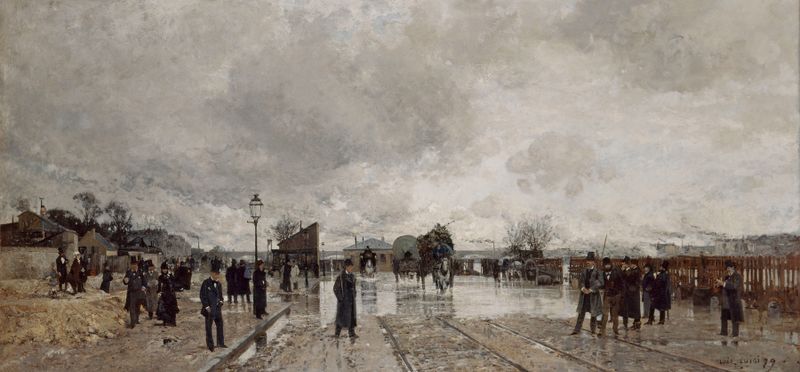 Paisagem de Bercy inundado por Luigi Loir, Impressionismo