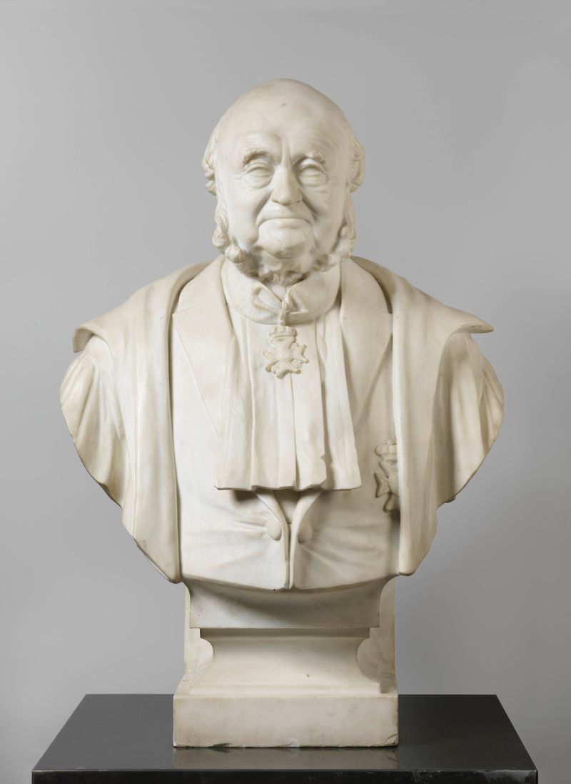 Marble bust of Dr. Nicolaas Beets by Cornelis Beets